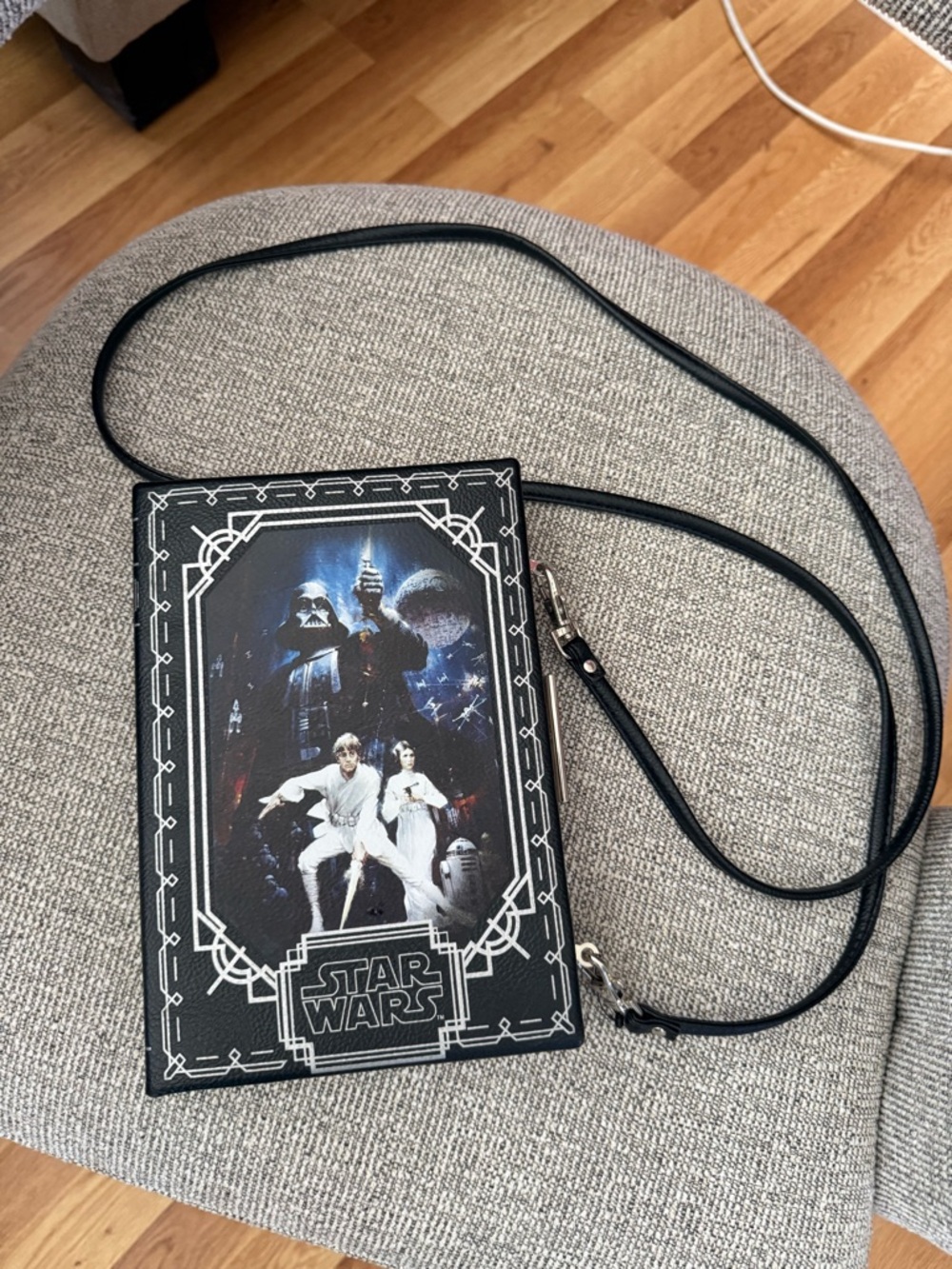Star Wars Black Crossbody Book-Style Bag
